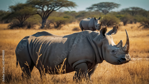 Rhinoceros in Botswana National Park