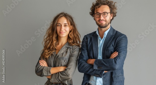 Man and Woman Standing Together