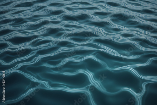 textura superfície do oceano azul escuro com água trêmula photo