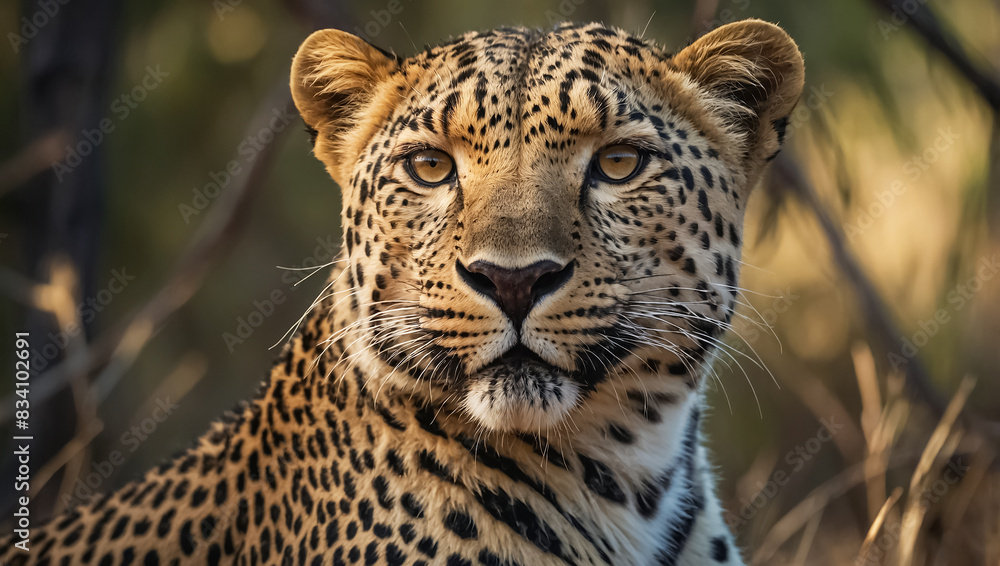 Fototapeta premium Leopard in Botswana National Park