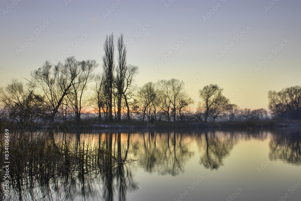 Morning Glow: Northern Havelland's Rivers Meet in Germany Morning Glow: Northern Havelland's Rivers Meet in Germany