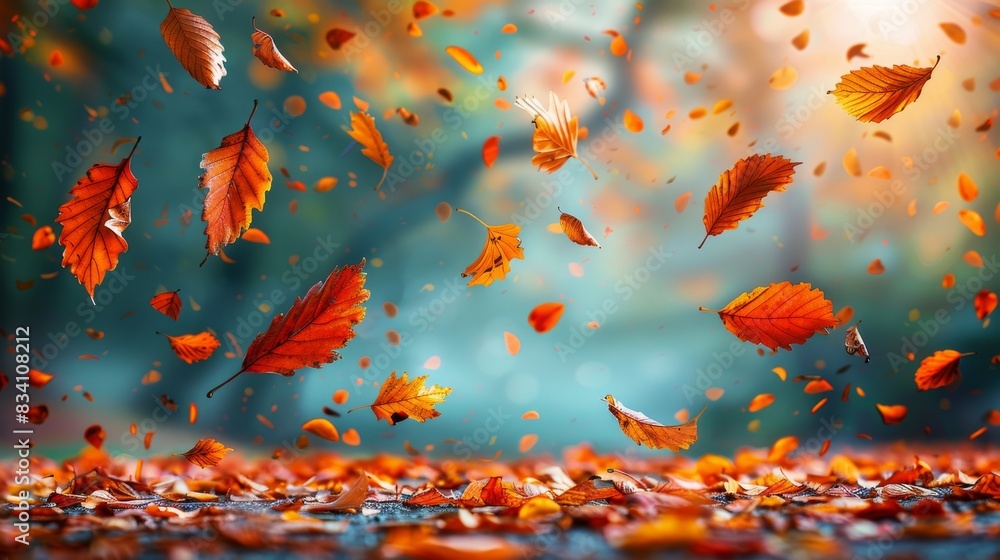 Leaves Flying in the Air Leaves Flying in the Air