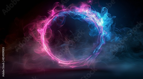 Ring of Fire in Black Background