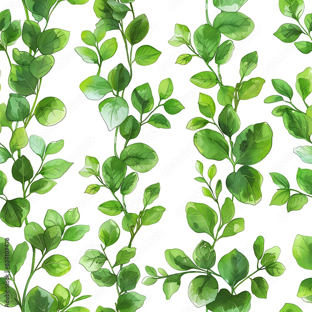 A digital illustration of a leafy plant with a clean, white background. A digital illustration of a leafy plant with a clean, white background.