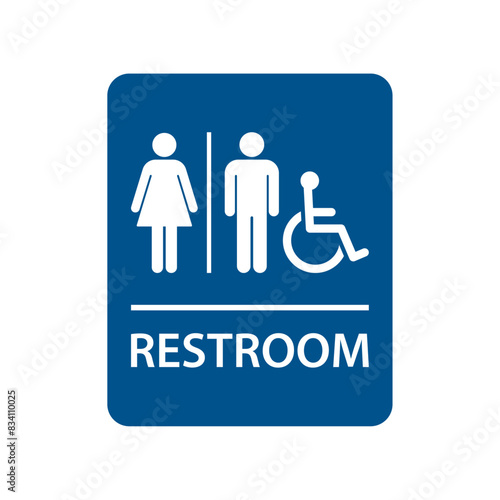 Restroom sign