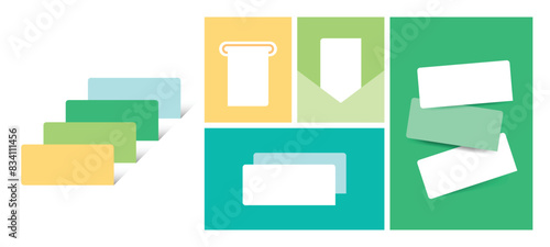 Coupon ticket template. Design of various coupons for promotion and sales. 
