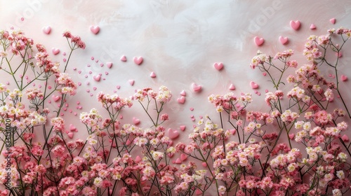 Heart-Shaped Pink Flower Arrangement