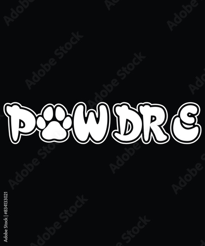 Quadro su tela Fathers Day Pawdre Dog Cat Paw Dad Funny Fur Papa Daddy Men T-Shirt, Happy Fathe