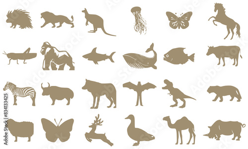 Animal silhouette collection