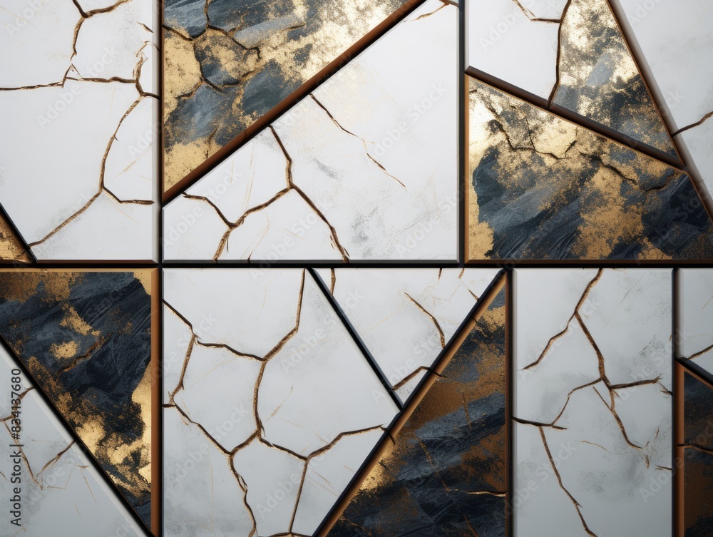 Dark Luxury Marble Stone Surface Texture Background with golden lines Dark Luxury Marble Stone Surface Texture Background with golden lines