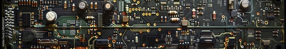 close up of plate of obsolete components close up of plate of obsolete components