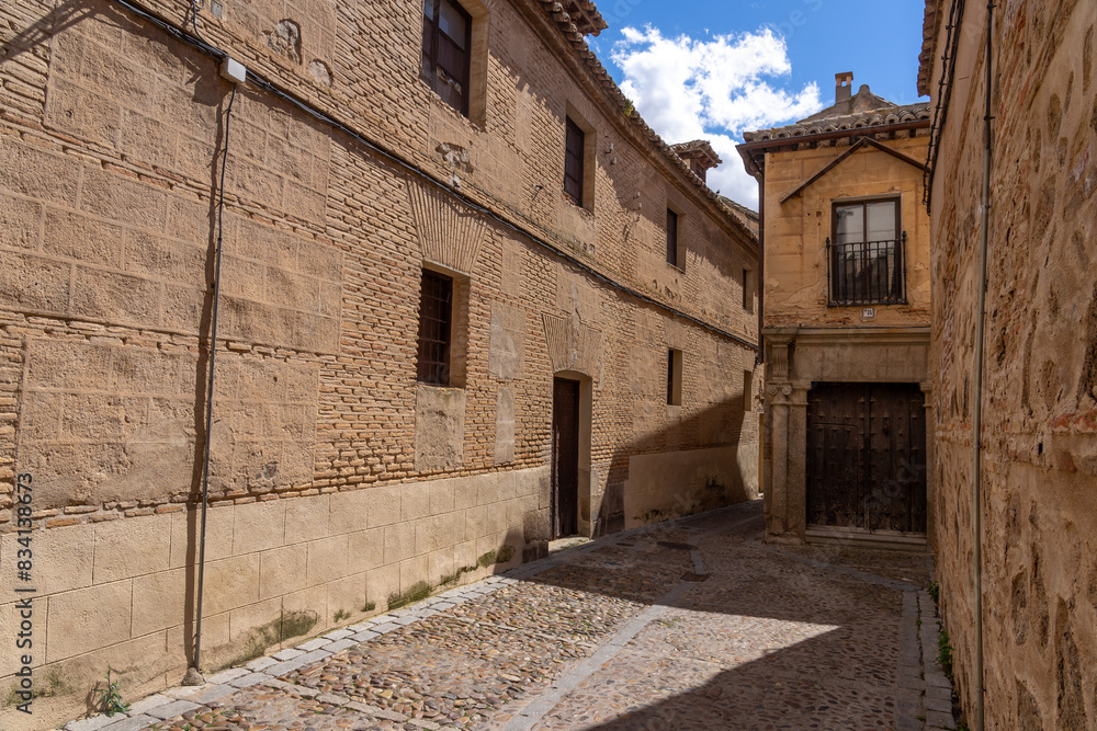 Fototapeta premium Jewish quarter of the UNESCO World Heritage site of the city of Toledo in a sunny day. Castilla la Mancha, Spain.