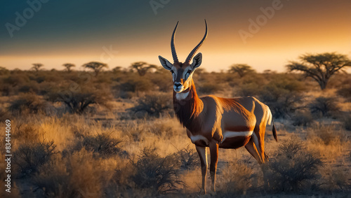Antelope in Botswana National Park wildlife