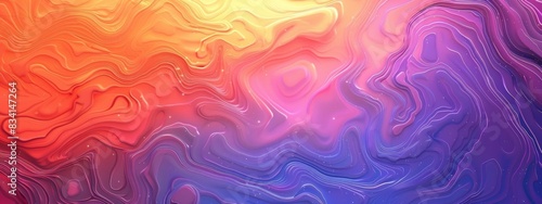 Abstract Colorful Gradient Background with Textures. The textures vary across the image, adding depth and interest to the visual composition. This digital artwork captures the fluid motion and blendin