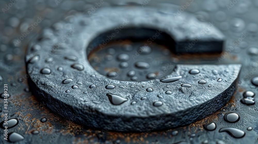 A logo with a capital C, an abstract design element, a business brand