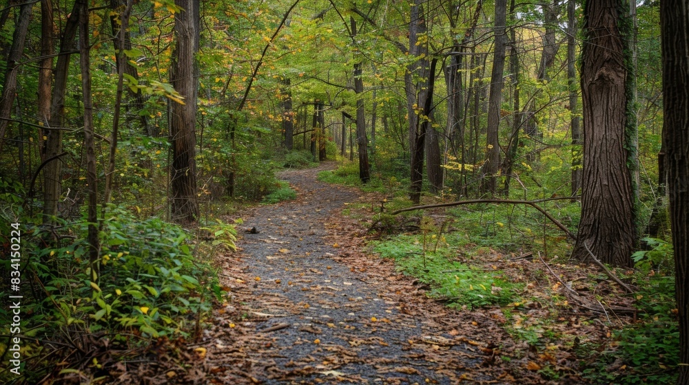 The sound of chirping birds echoing through the forest as you walk along the trail. The sound of chirping birds echoing through the forest as you walk along the trail.