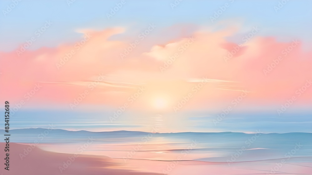 Obraz premium Abstract minimalist landscape background