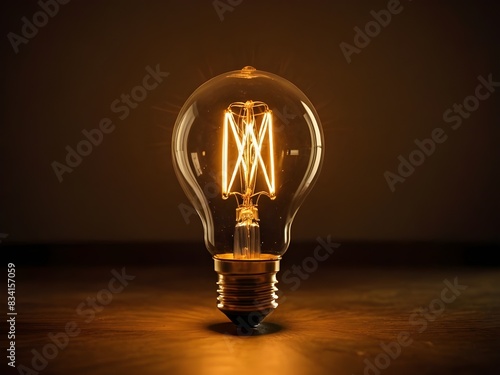 light bulb on a background