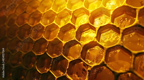 Honeycomb Close Up (Generative AI)