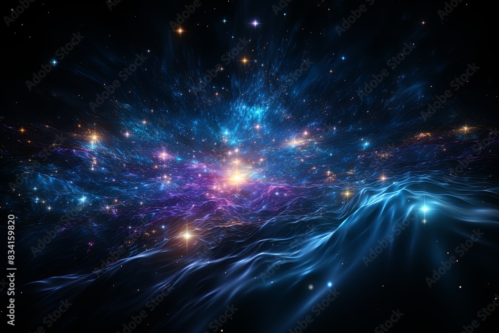 Starry Night: Illuminating the Depths of Space light, energy, fractal, space, design, Starry Night: Illuminating the Depths of Space light, energy, fractal, space, design,