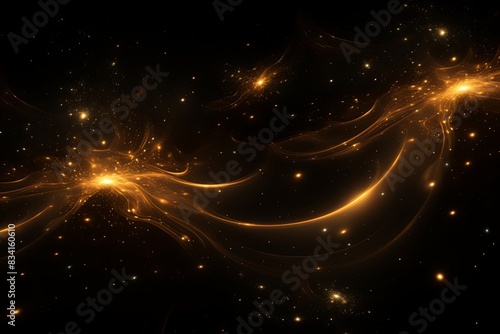 Starry Night: Illuminating the Depths of Space light, energy, fractal, space, design, 