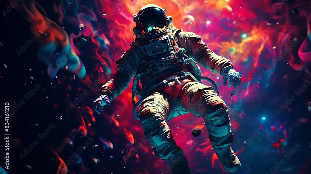 Fototapeta premium astronaut in space