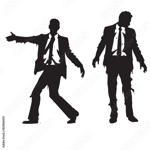 Zombies in Business Suit Vector