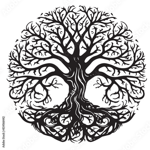 Tree of Life Vector Silhouette