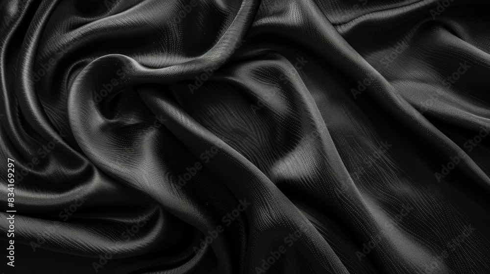 A black fabric with a shiny surface A black fabric with a shiny surface