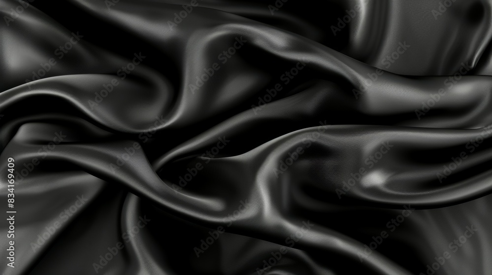 A black fabric with a shiny surface A black fabric with a shiny surface