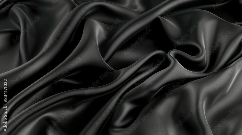 A black fabric with a shiny texture A black fabric with a shiny texture