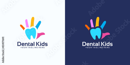 children's dental care logo design