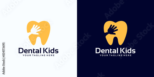 children's dental logo design, children's dental care