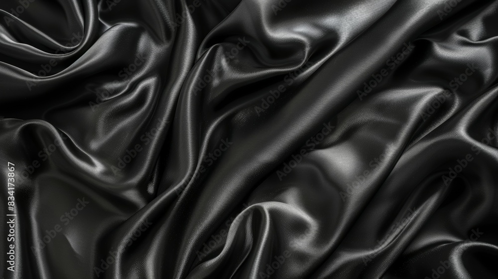 A black fabric with a shiny texture A black fabric with a shiny texture