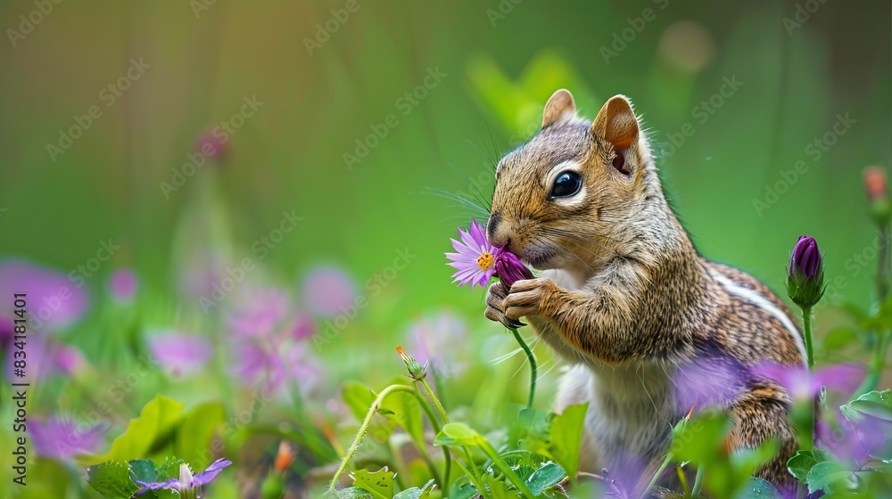 Animal with a flower Animal with a flower