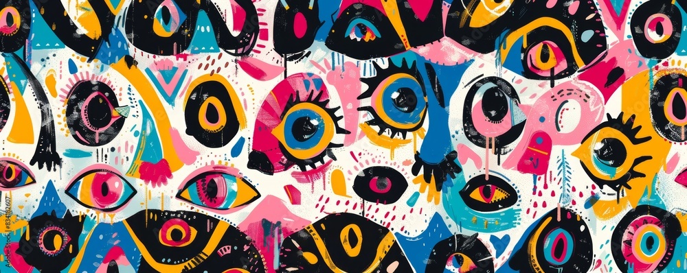 Abstract Eye Pattern Digital Artwork Abstract Eye Pattern Digital Artwork
