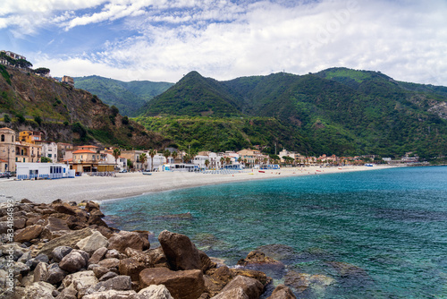 View of the beautiful seaside village Scilla in Calabria, Italy.