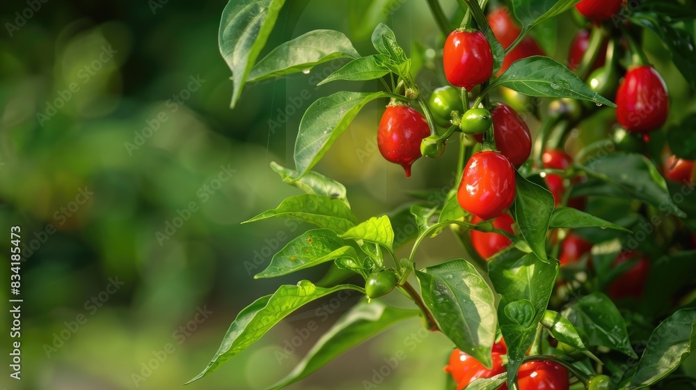 Obraz premium Capsicum frutescens also known as chili pepper