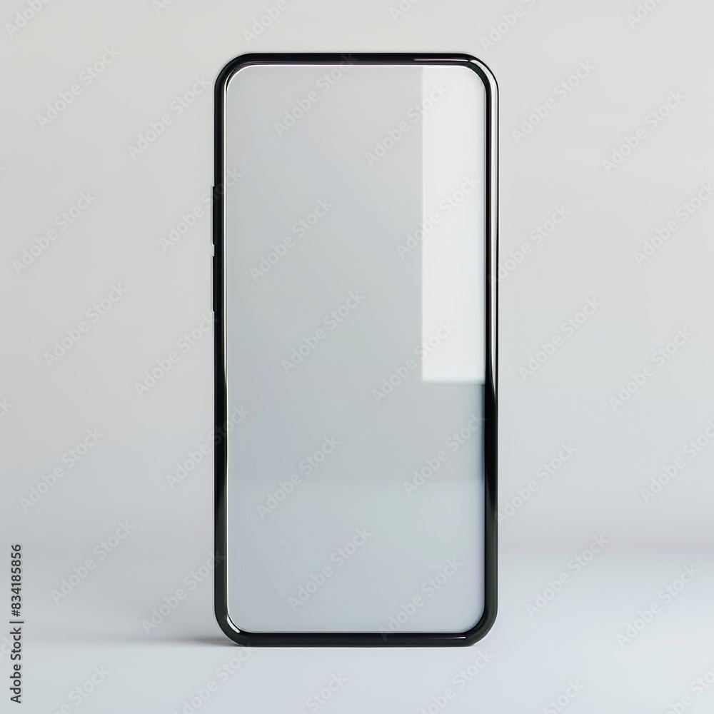 Mockup empty, standing blank smartphone screen. Mockup empty, standing blank smartphone screen.