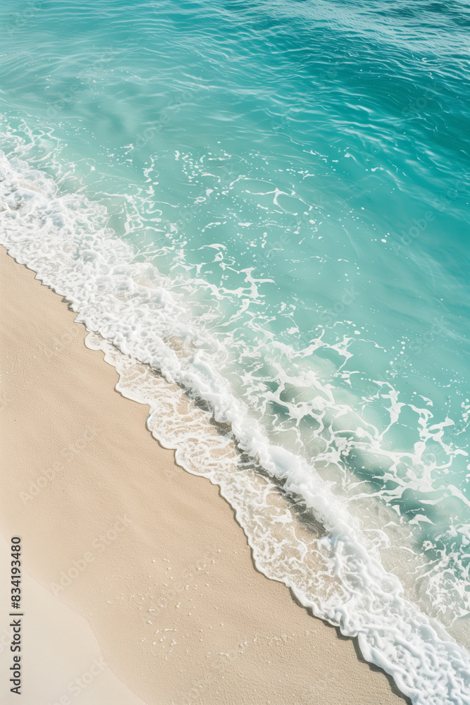 The crystal clear turquoise water of the ocean The crystal clear turquoise water of the ocean