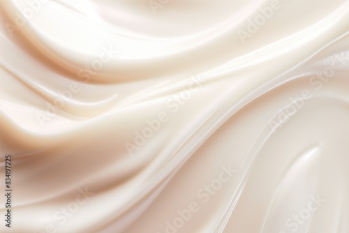 Close-up view of a smooth cream-colored surface