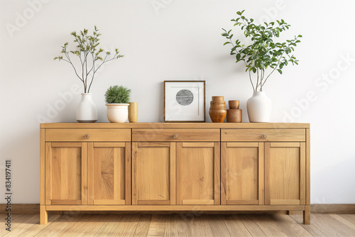 TV cabinet in a scandinavian decor living room