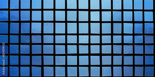 Blue grid black lines square