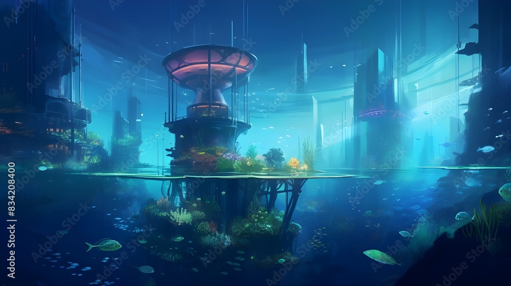 Underwater Cityscape Underwater Cityscape