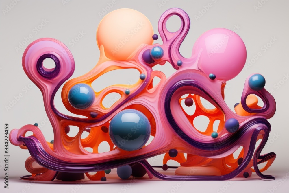 Fototapeta premium Colorful Abstract Fluid Shapes