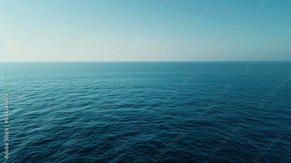 Obraz premium Aerial view of calm sea at dawn