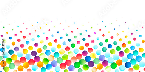 Color Gradient Bubble Cascade