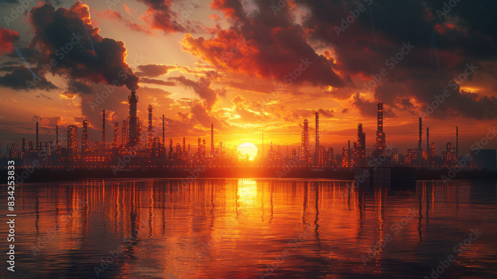 oil manufacturing company yard, generative ai oil manufacturing company yard, generative ai