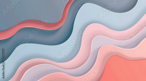 Abstract Colorful Wavy Background Design In Shades Of Blue And Pink Perfect For Creative Projects And Designs