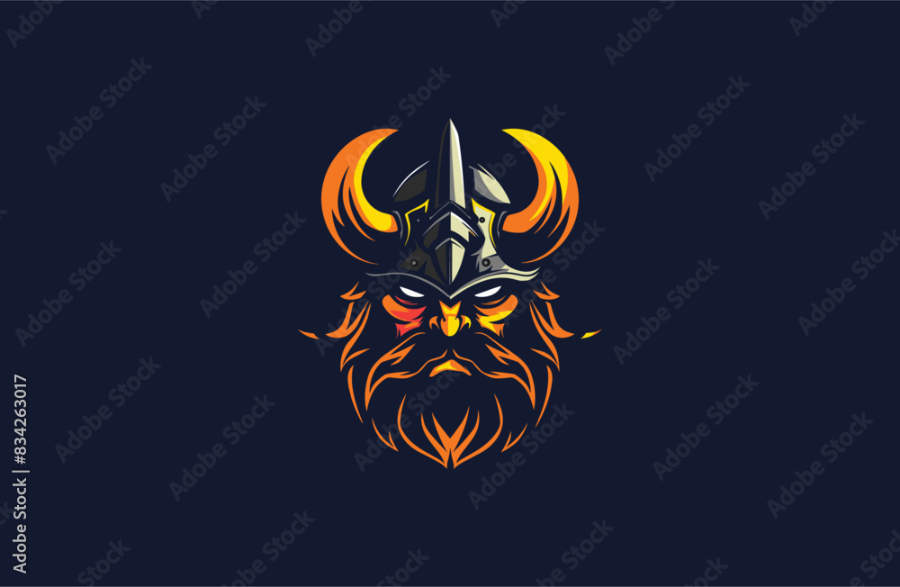 Viking logo design template vector illustration Viking logo design template vector illustration